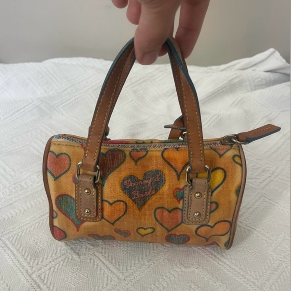 Dooney & Bourke Vintage Y2K Mini Barrel Bag Rainbow Zipper - Picture 10 of 16